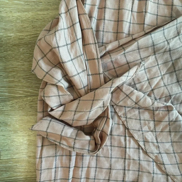 Zara Sleeveless High Low Tie ripped tank wrap color block Dress L - Picture 5 of 8